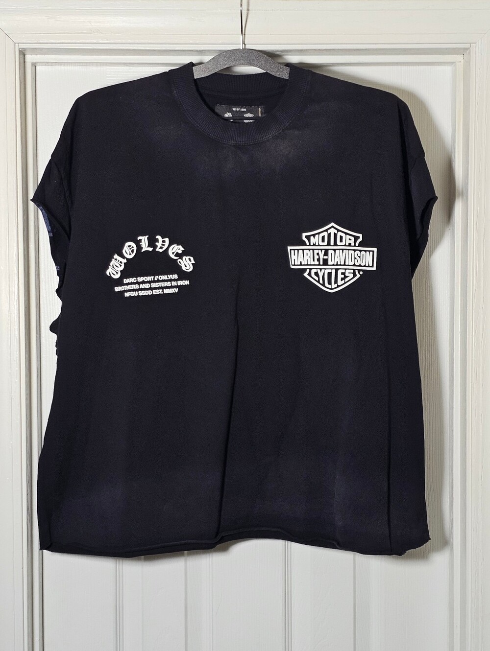 Darc Sport X Harley Davidson Iron Lightning Tee Shirt Front Back Graphic Size M